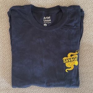 Navy ‘Artist Union’ T-shirt